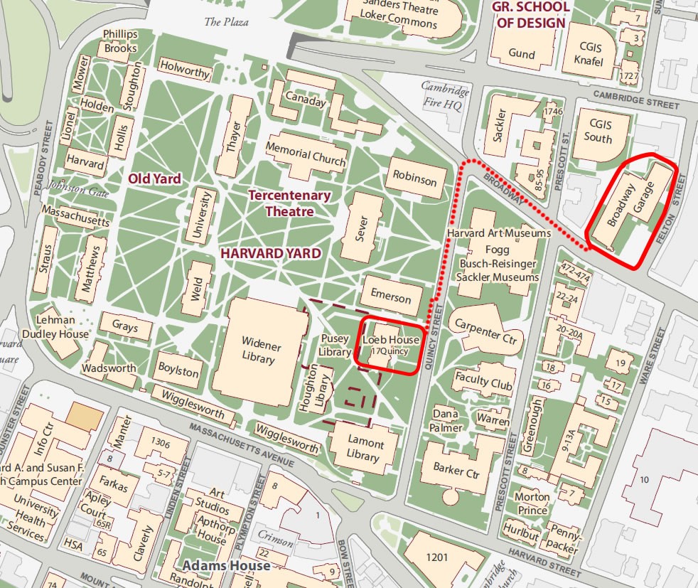 Harvard University Campus Map